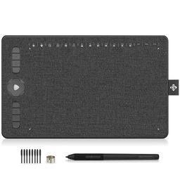 GAOMON M1230 Drawing Tablet 10 * 6.3 inch Digital Graphics Tablet 42 Customizable Express Keys Tilt Support with 8192 Pen Pressure Sensitivity Battery-Free Stylus Support Android Windows MAC OS, Grey image 1
