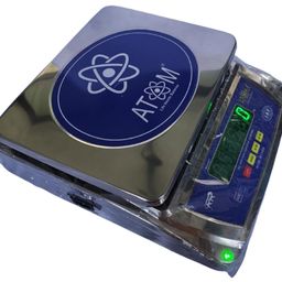 ATOM ® 30kg Stainless Steel Digital Weighing Scale. MADE IN INDIA with Front and Back display for Grocery and Kitchen. Atom A 204 Mini Scale. Without Stamping For Domestic Use Only (295x235 mm) image 4
