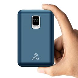 pTron Dynamo Ultra 20000mAh Power Bank, 22.5W Superfast Charging, Compact Size, Type-C/PD 20W Fast Charging, Supports VOOC/Wrap/Dash/Quick Charge Protocols, 3 Output Ports, USB Type-C Input (Blue) image 1