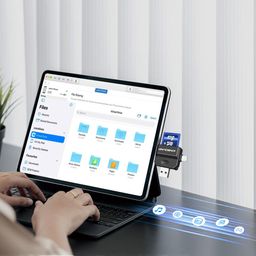 Kinsound 5 in 1 SD & TF Card Reader for iPhone with Type-C, Lighting & USB Ports, Portable Memory Card Reader Compatible with TF, SD, SDHC, SDXC, MMC, RS-MMC, Micro SDXC for iPhone & Android Phone image 3