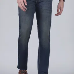 Cantabil Men Original Mid-Rise Slim Fit Clean Look Light Fade Jeans-image-8