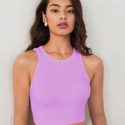 TOOCHKI Women Ribbed Tank Crop Top-image-84