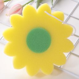 Sunflower Shaped Bath Loofah - Yellow-26
