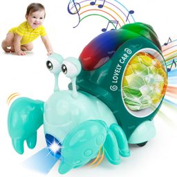 Toysire Multifunctional Musical Hermit Crab Baby Toy Interactive Educational Toy for Babies, Encouraging Early Learning, Dancing, Crawling.-6