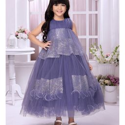 Tiny Kingdom Sleeveless Sequin Embellished Gown - Violet-image-13