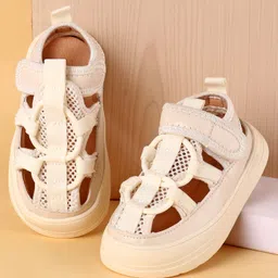 Babyoye Sandals With Velcro Closure - Beige-picture-2