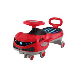 JoyRide SPORTS DLX Light-Up Magic Car Easy Glide Ride-On Toy for Kids LED Lights, Music & 360° Swivel Wheels Push Swing Car for Indoor Outdoor Fun - Red-picture-16