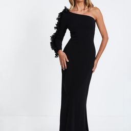 QUIZ Women One Shoulder  Bodycon Party Maxi Dress-image-27