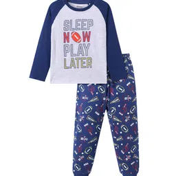 Honeyhap Boys Printed Night suit-image-57