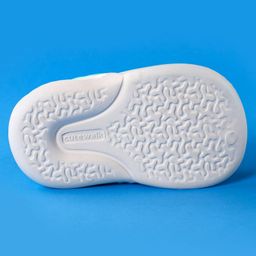 Cute Walk by Babyhug Clogs With Backstrap Closure Dino & Text Appliques - White image 5