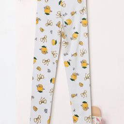 max Girls Printed Ankle-Length Leggings-image-64
