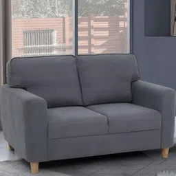 DuroflexUtopia 2 Seater Fabric Sofa In Grey Colour-image-94