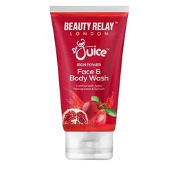 BeautyRelay London Dr Juice Iron Power Apple Pomegranate Spinach Face & Body Wash 200ml-42