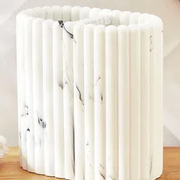 Home Centre White Textured Polyresin-41