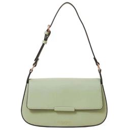 Accessorize London Light Green Solid Medium Shoulder Handbag-21