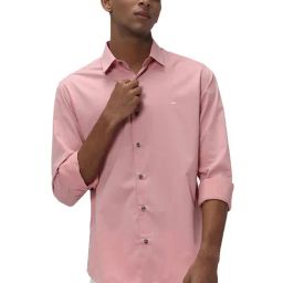 Mufti Pink Slim Fit Shirt-picture-34