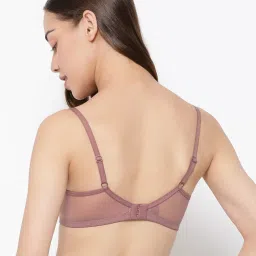 Clovia Cream Floral Print Half Coverage Non-Wired Push-Up Bra image 2