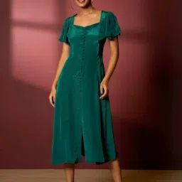 Urban Sundari Green Casual Fit Dress-picture-21