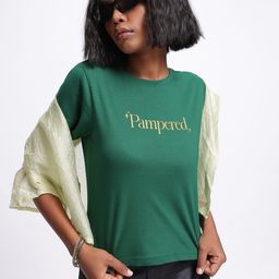 glitchez Essential Indulge Typo Print T-shirt-image-65