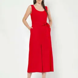 Brinns Red Cotton Regular Fit Jumpsuit-picture-31
