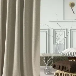 DDECOR Live Beautiful Light Brown 5 ft. Window Curtain - Set of 1-20