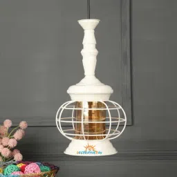 DecorativeRay White & Gold Iron Ceiling Light - Set of 1-image-89