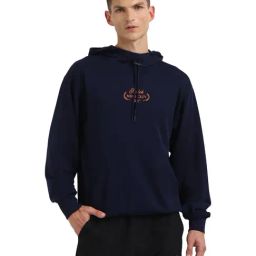 Reebok Classics Blue Full Sleeves Hooded Sweatshirt-image-74