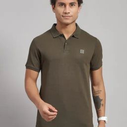 Rock.It Olive Smart Fit Polo T-Shirt-image-10