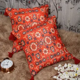 HOSTA HOMES Multicolor Velvet Ultra Soft Cushion Covers - Set of 2-image-43