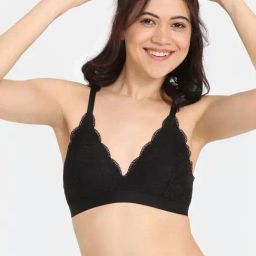 Rosaline by Zivame Black Solid Bralette-picture-24