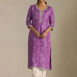 Soch Purple Regular Fit Printed Kurtas-image-19