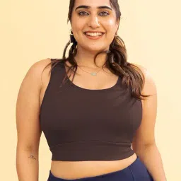 BlissClub Brown The Ultimate Comfort Sports Bra-image-69