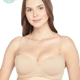 Inner Sense Beige Half Coverage Balconette Bra-image-30