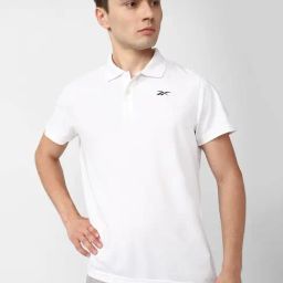 Reebok Snow White Slim Fit Sports Polo-picture-32