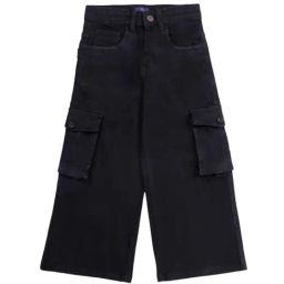 Kiddopanti Girls Black Denim Regular Fit Jeans-image-35