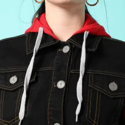 Campus Sutra Black Regular Fit Jacket image 2