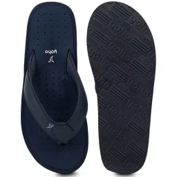 Yoho Men's Arch Support Navy Flip Flops image 4