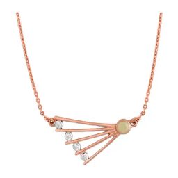 Malabar GoldandDiamonds 18k (750) BIS Hallmark Rose Gold Necklace For Women-image-2