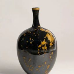 Whispering Homes Cobalt Luxe Black Ceramic Jar - Medium-47
