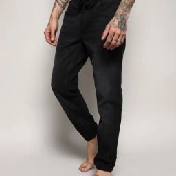 Campus Sutra Denim Black Regular Fit Jogger Jeans-image-25