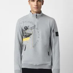Van Heusen Grey Regular Fit Printed Sweatshirt-picture-44