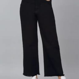 Cantabil Black Regular Fit Mid Rise Jeans-image-81