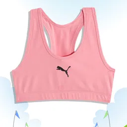 Puma Girls Pink Youth Workout Sports Bra-picture-13
