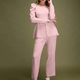 SELVIA Light Pink Maxi Co-Ord Set-picture-34
