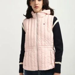 TOMMY HILFIGER Light Pink Regular Fit Puffer Jacket-picture-2
