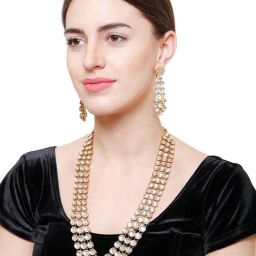 YouBella Gold Plated Stylish Latest Traditional Jewellery Set-45