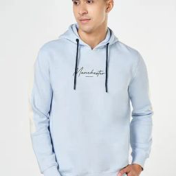 Byford By Pantaloons Light Blue Cotton Regular Fit Sweatshirt-picture-2