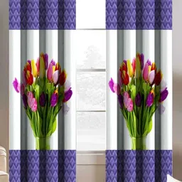 Aura White & Blue Set of 2 Floral Window-image-72