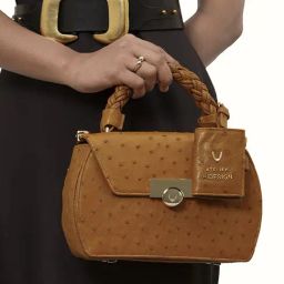 Hidesign Tan Textured Medium Satchel Handbag-0