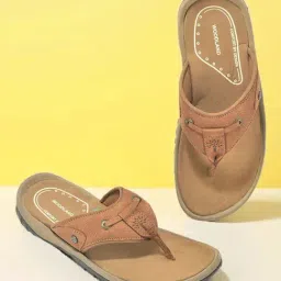 Woodland Men's Cashew Brown Thong Sandals-picture-3